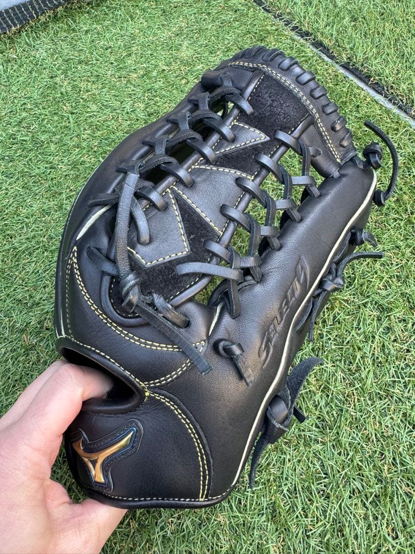 【美品】MIZUNO セレクトナイン 軟式 大人 外野手用 14 右投げグラブ