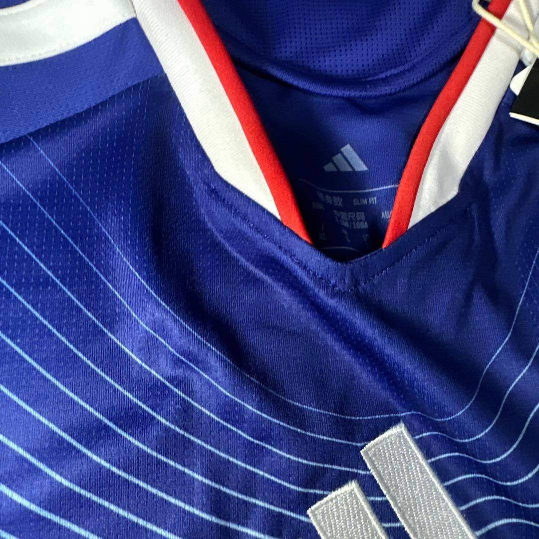 adidas 日本代表 サッカーシャツ 青　Mサイズ