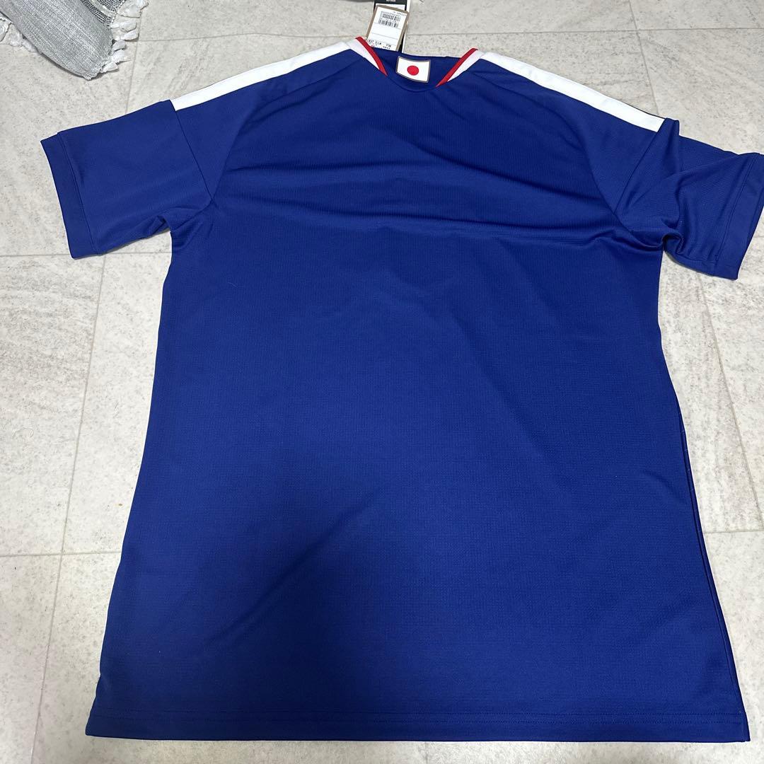 adidas 日本代表 サッカーシャツ 青　Mサイズ