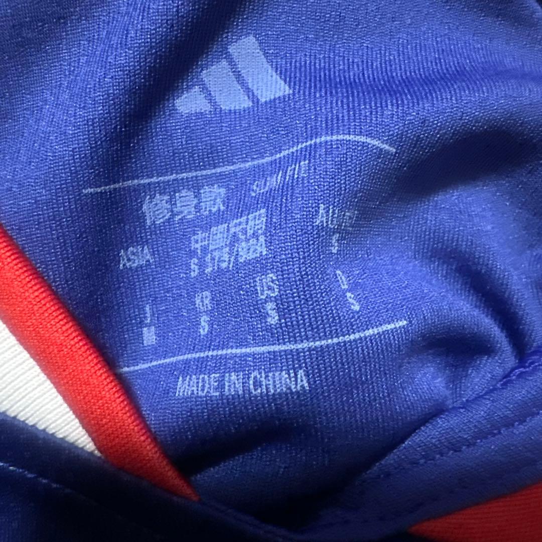 adidas 日本代表 サッカーシャツ 青　Mサイズ