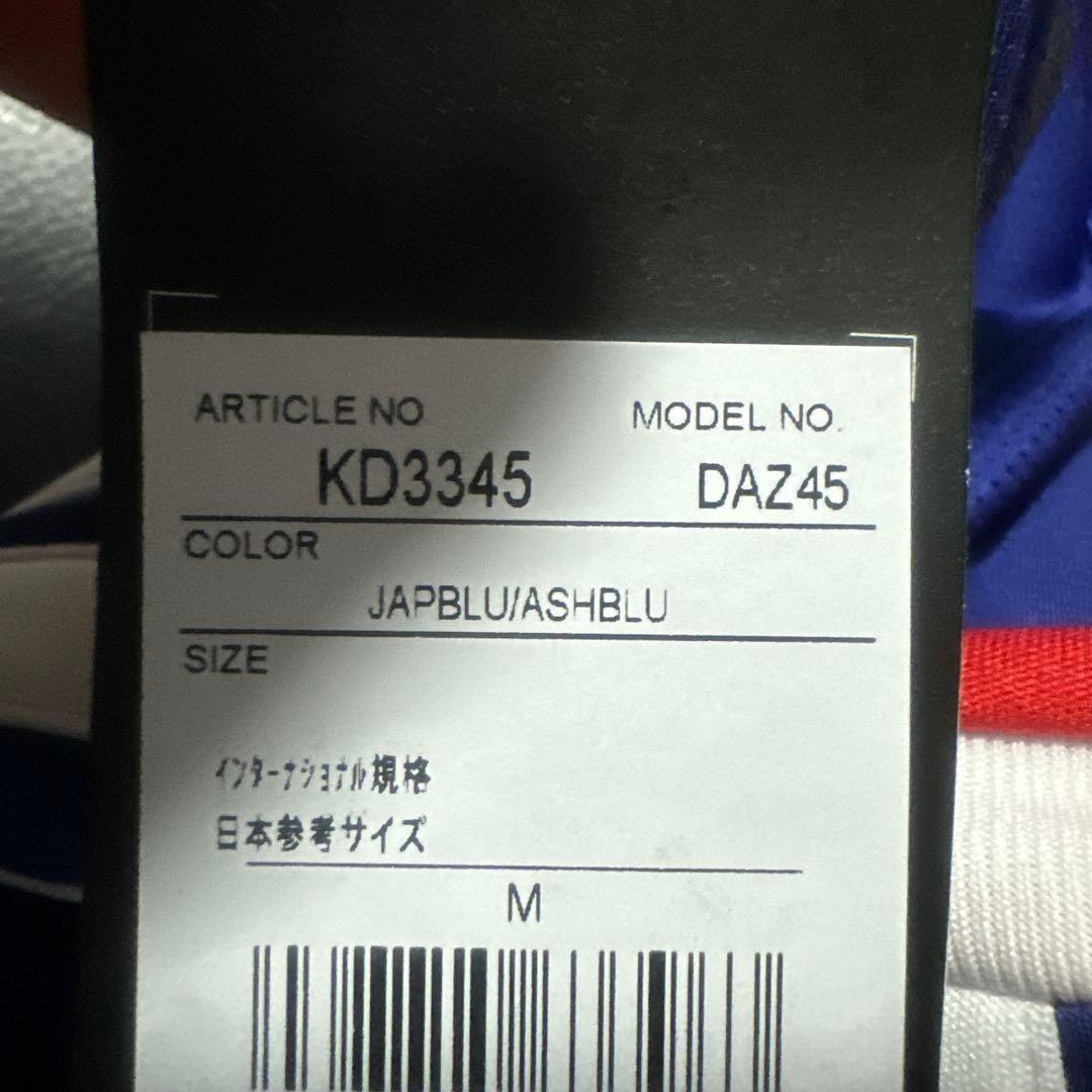 adidas 日本代表 サッカーシャツ 青　Mサイズ