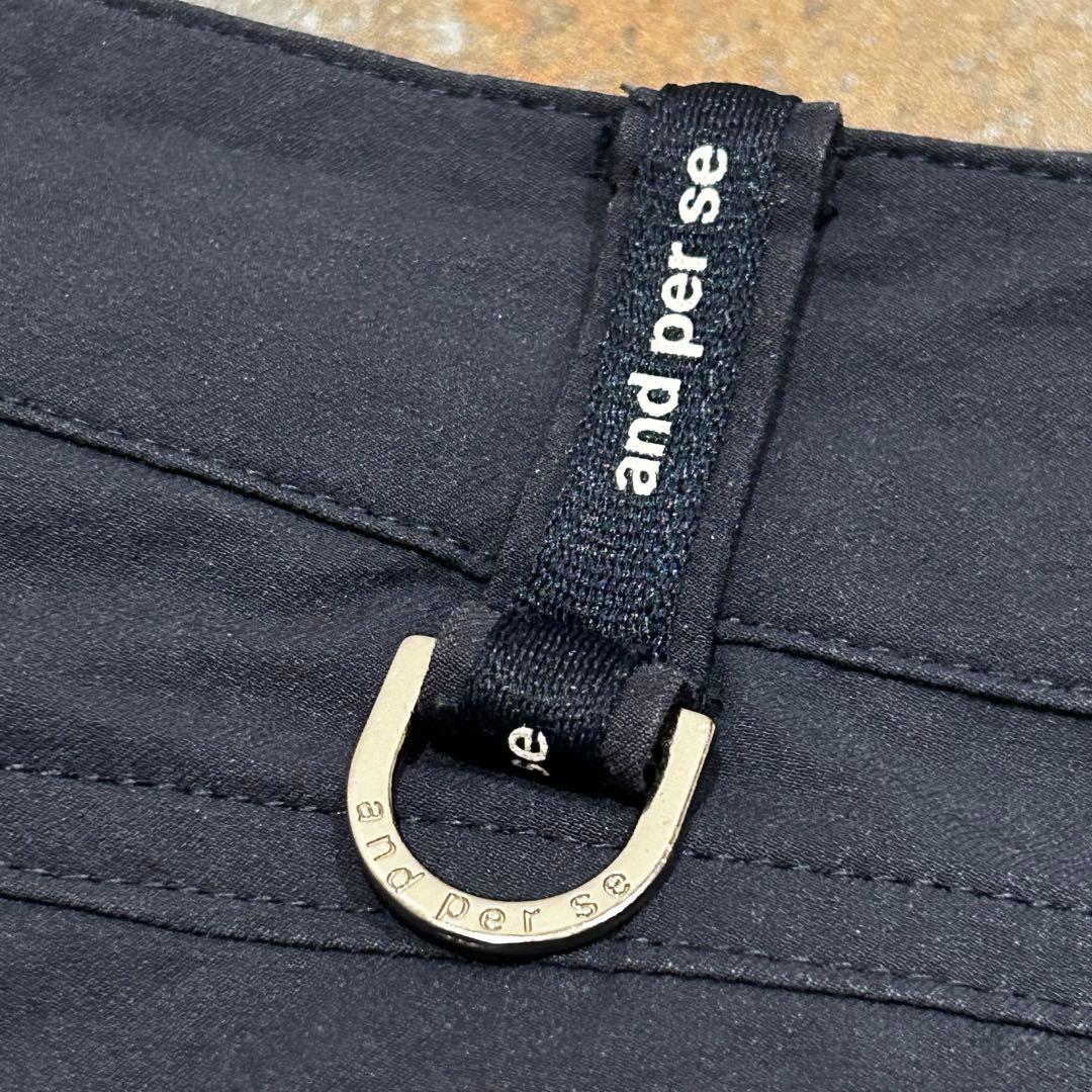 and per se パンツ　ネイビー系　ゴルフ　レディース　サイズL