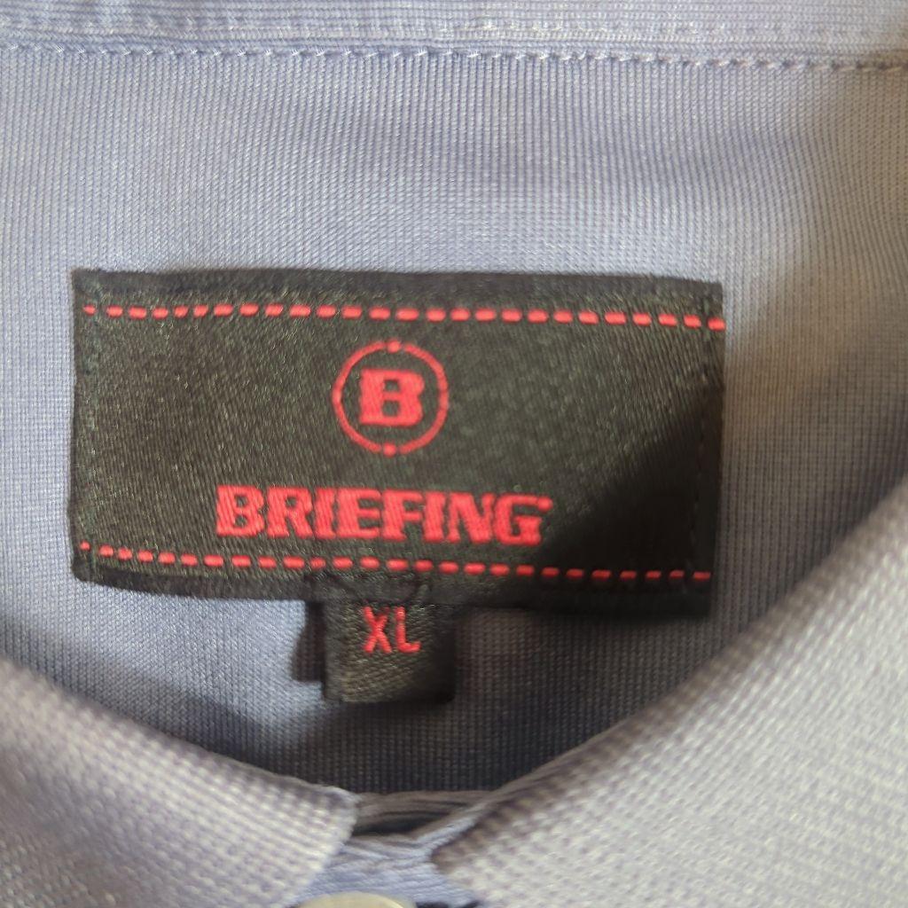 BRIEFING GOLF BRG231M05 ゴルフ シャツ XL サイドロゴ