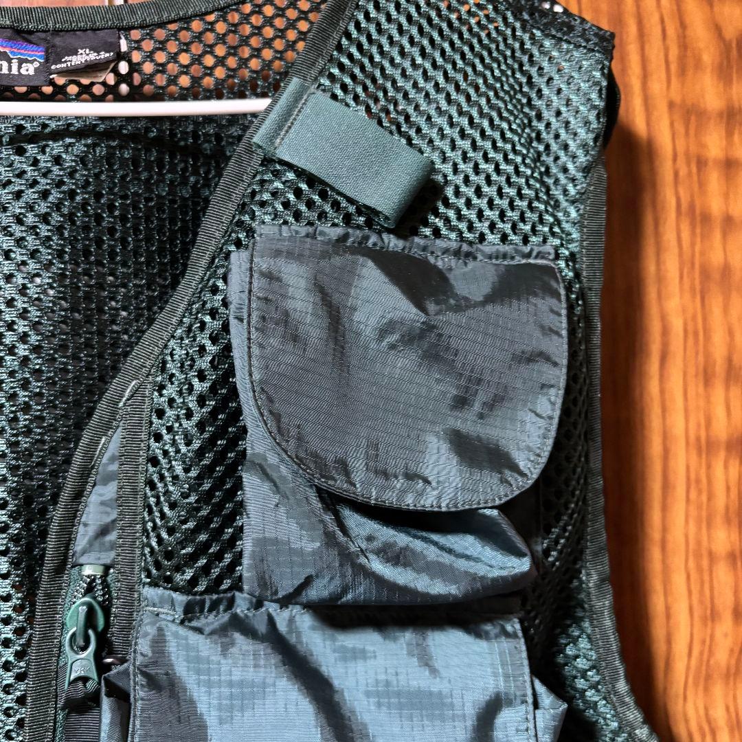 【良品】Patagonia パタゴニア フィッシングベスト ダークグリーン XL