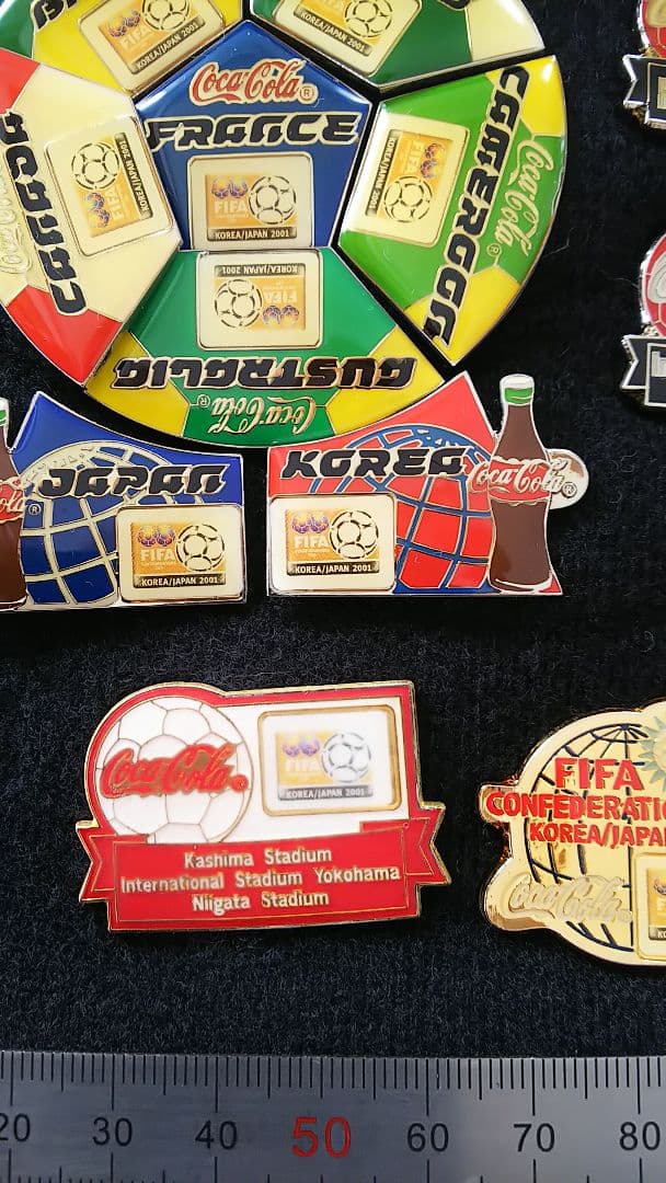 2001FIFAコンフェデカップ コカ・コーラピンバッジセット