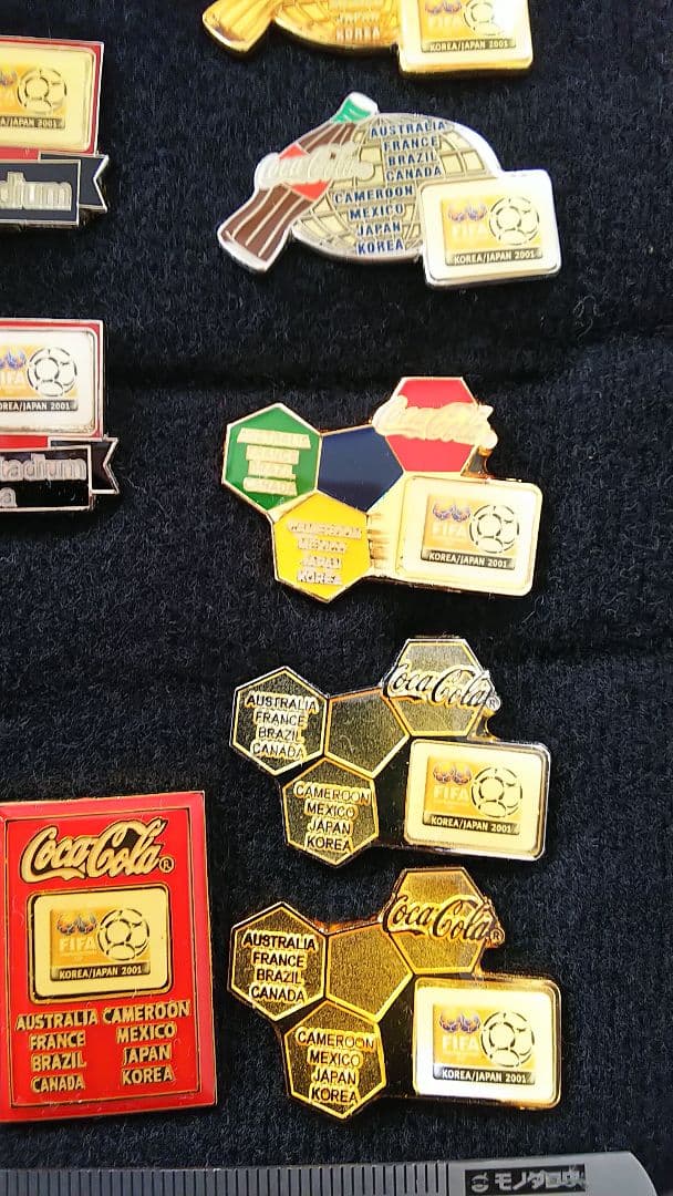 2001FIFAコンフェデカップ コカ・コーラピンバッジセット
