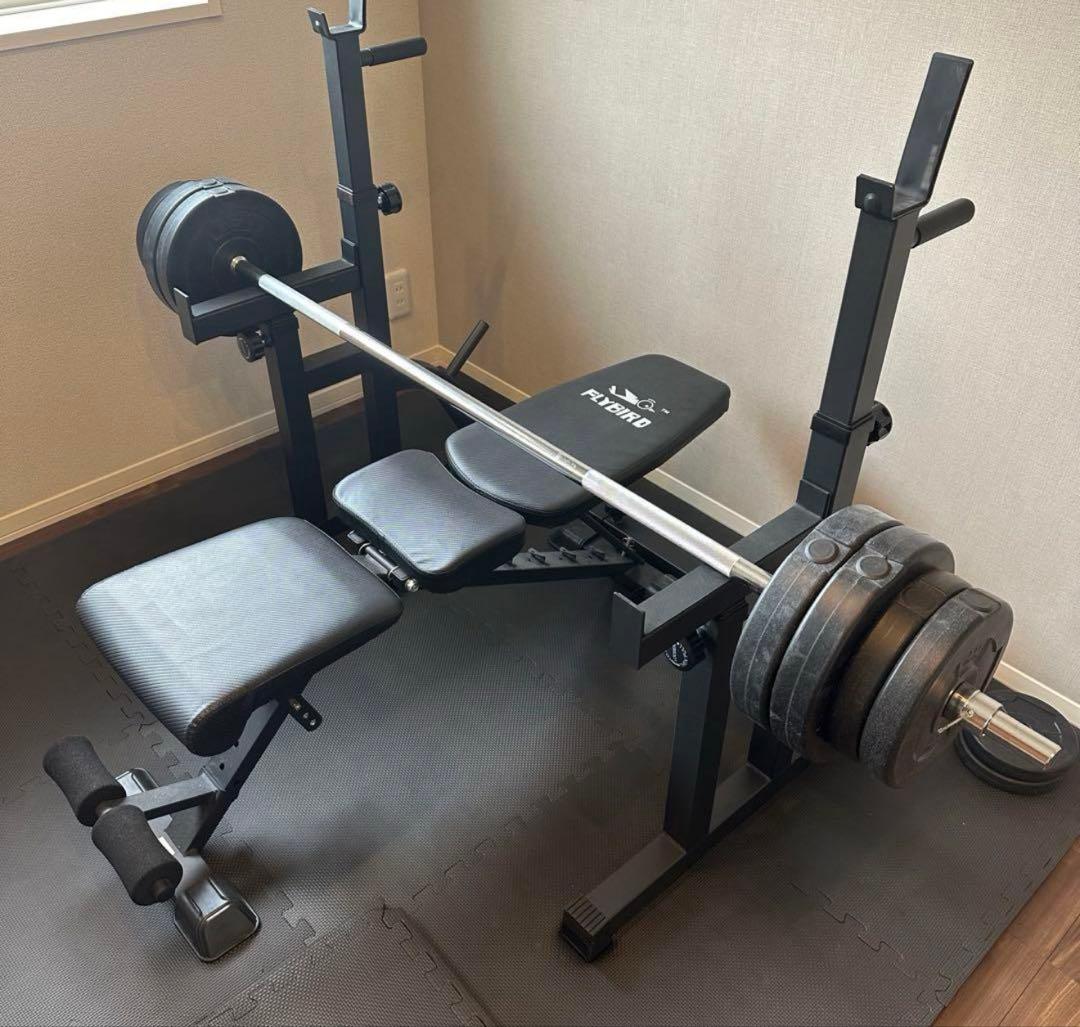 【引取り限定】ベンチプレス トレーニングベンチセット