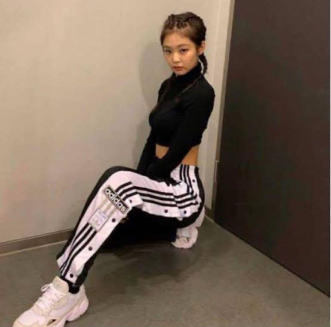 adidas アディブレイクトラックパンツ XSサイズ スナップボタン ブラック