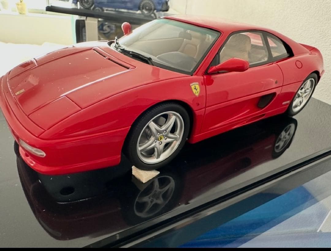 京商Ferrari F355 ミニカー 1/18 赤トミカフェラーリ付