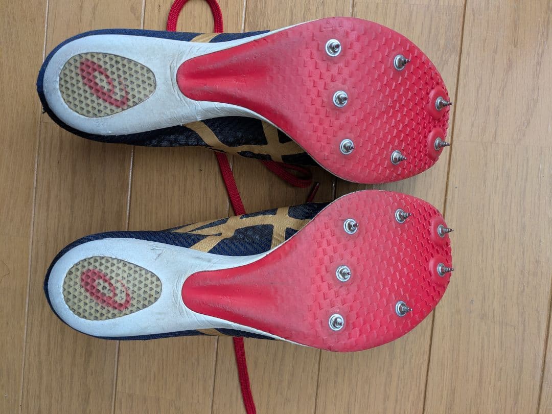 ASICS ソニックスプリントエリート3 スパイクシューズ ネイビー/レッド