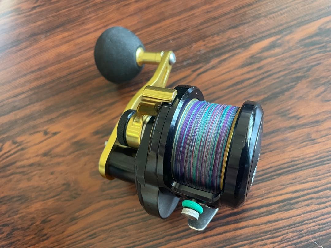 OFFL キャプチャ 30HG ベイトリール mrafix ジガー　ブルーヘブン