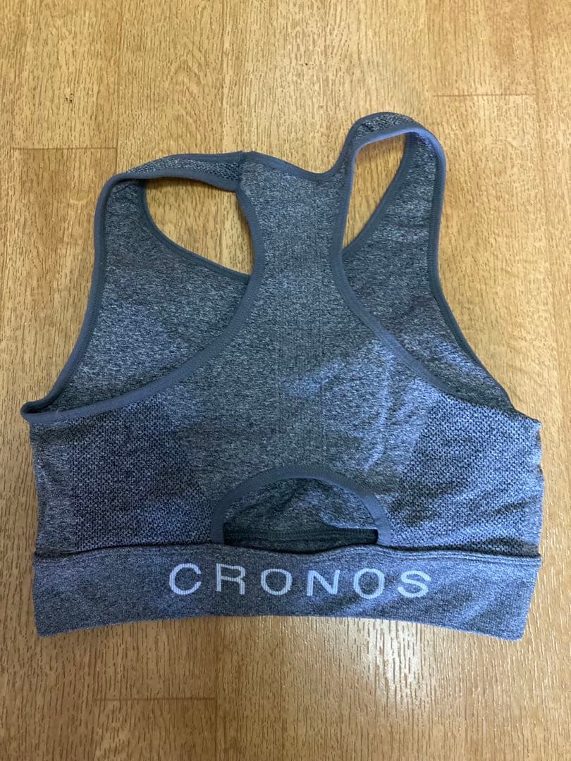 CRONOS スポーツブラとレギンスセット グレー