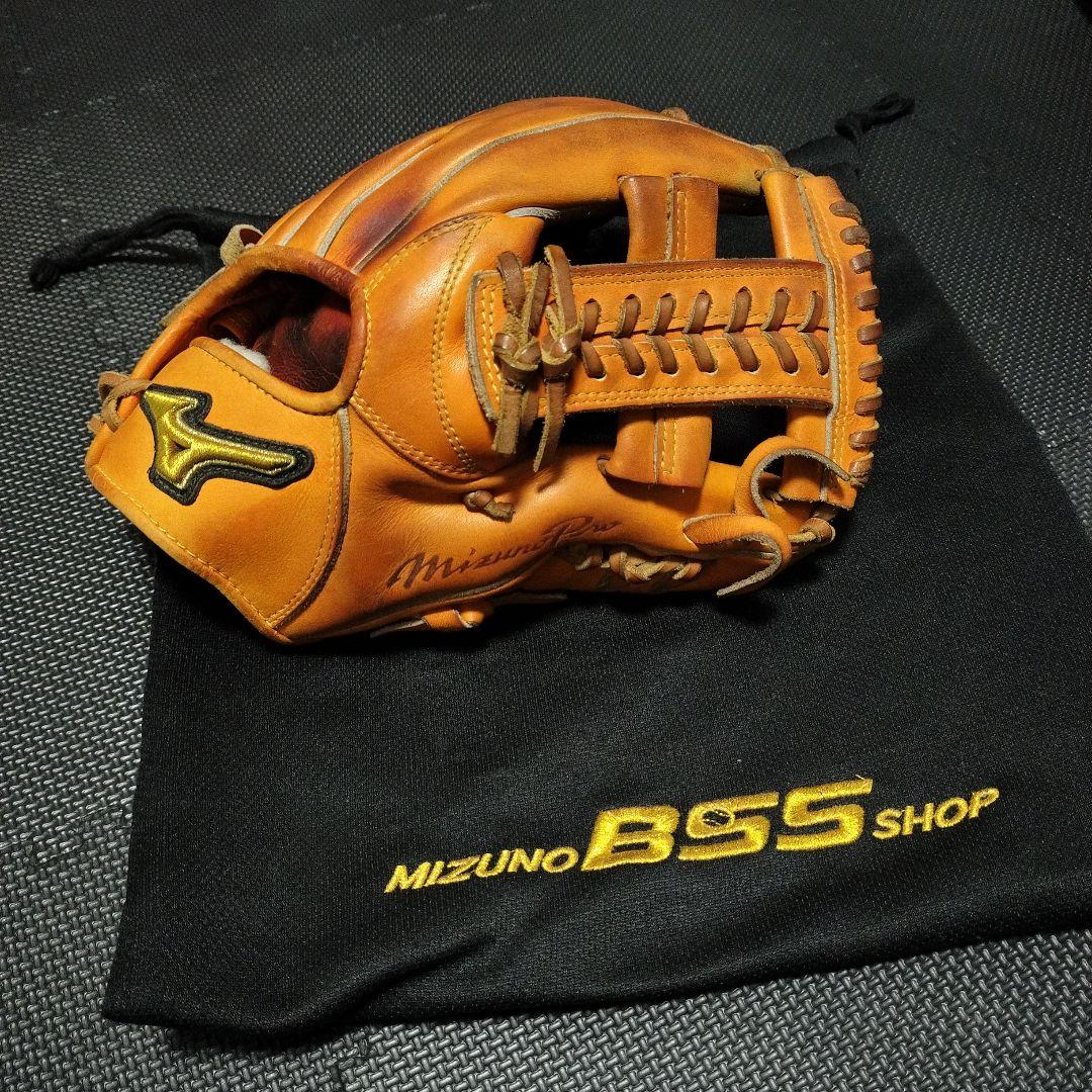 【良品】ミズノプロ軟式内野用サイズ9　セカンド・ショート