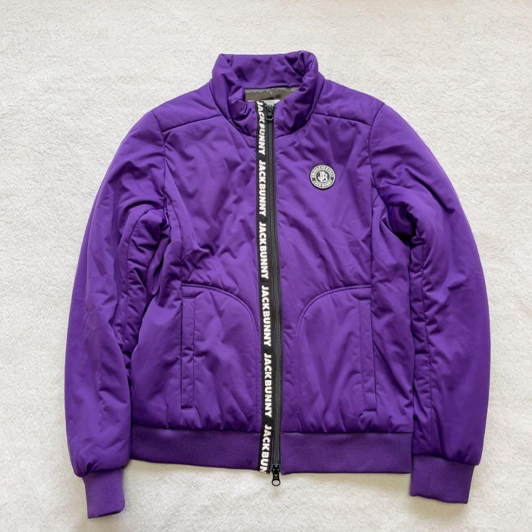 極美品　ジャックバニー 中綿　ブルゾン 　ジャケット　エアシャット　パープル