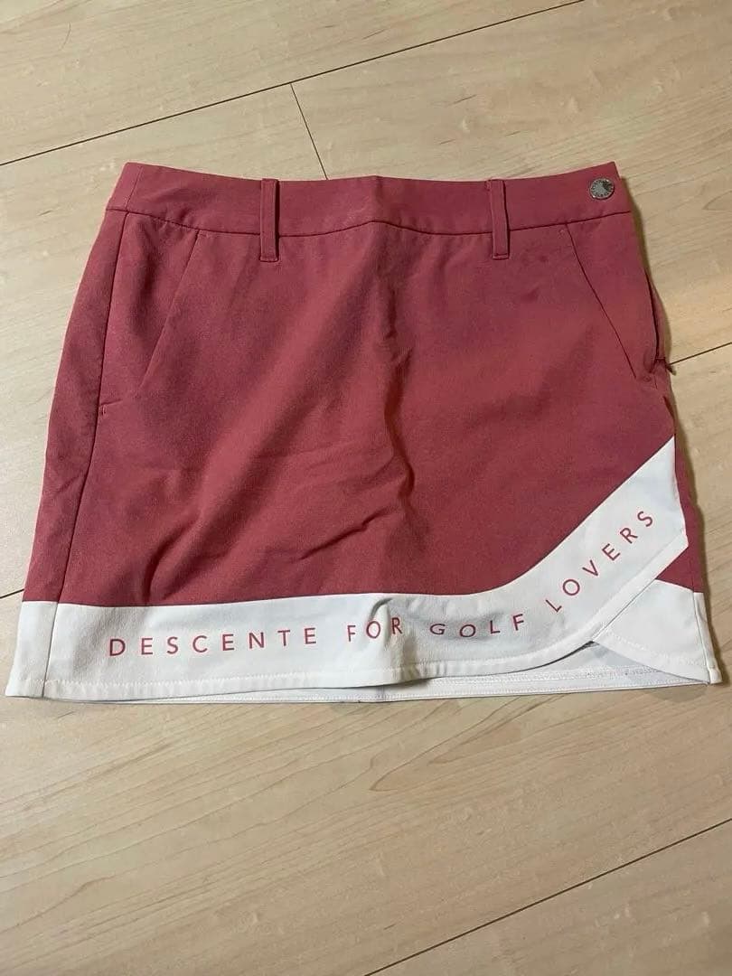 DESCENTE ゴルフウェア セット ホワイト/ピンク