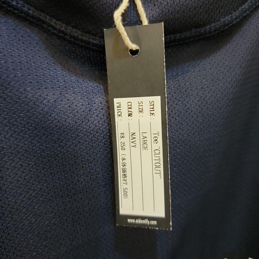 AIDENTIFY カットアウトTシャツ LARGE