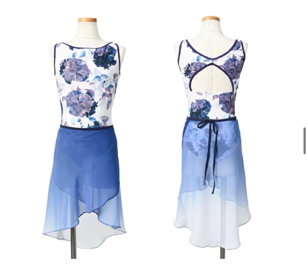 バレエ レオタード 【 ミニヨン Mignon】 ボートネック タンク 花柄