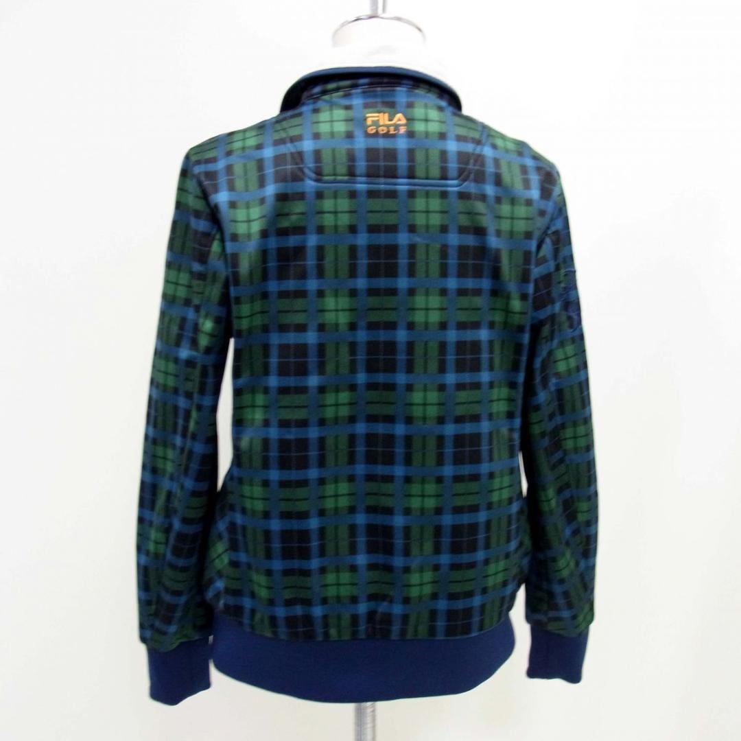 極美品　FILA　フィラ　 ジップ ジャケット　レディース L　ロゴ刺繍　ゴルフ