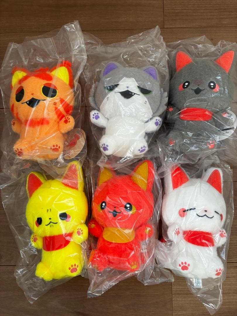 かみさまキツネとサラリーマン しーぷわぬいぐるみ　全6種セット