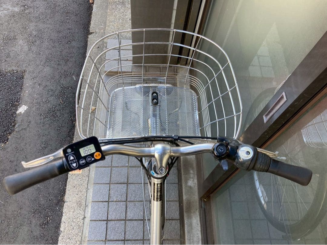中古電動自転車 パナソニック ティモDX 27インチ シルバー 横浜 №3734