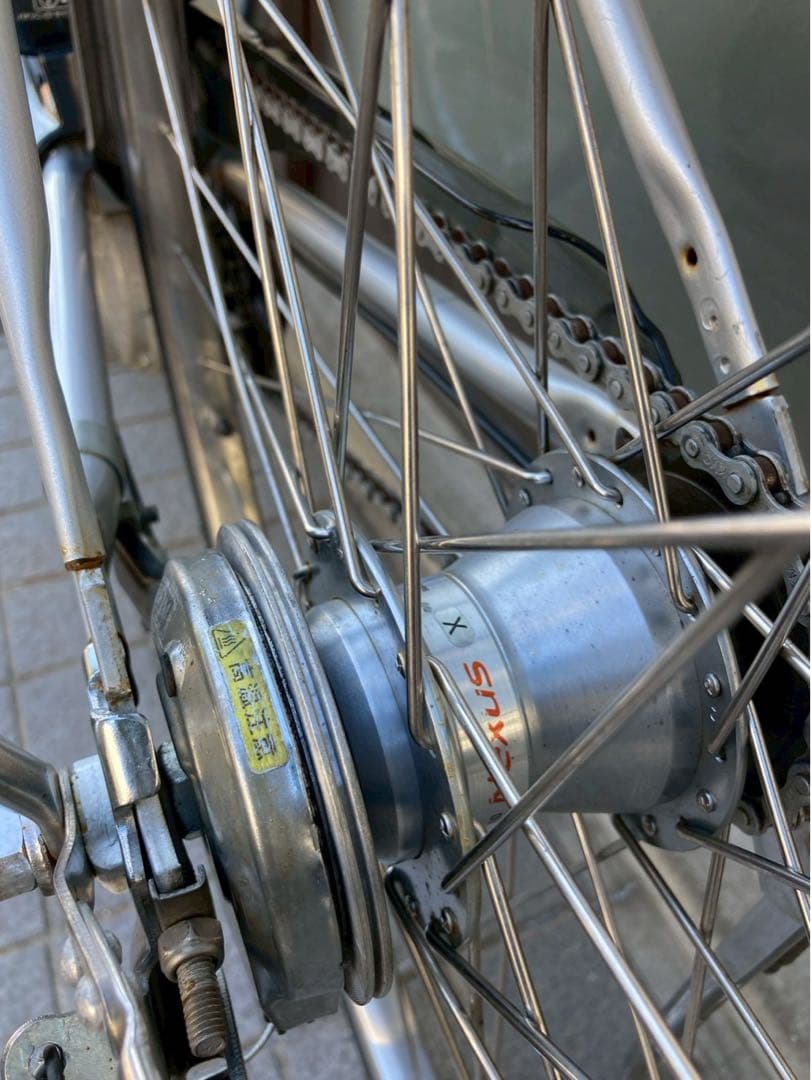 中古電動自転車 パナソニック ティモDX 27インチ シルバー 横浜 №3734