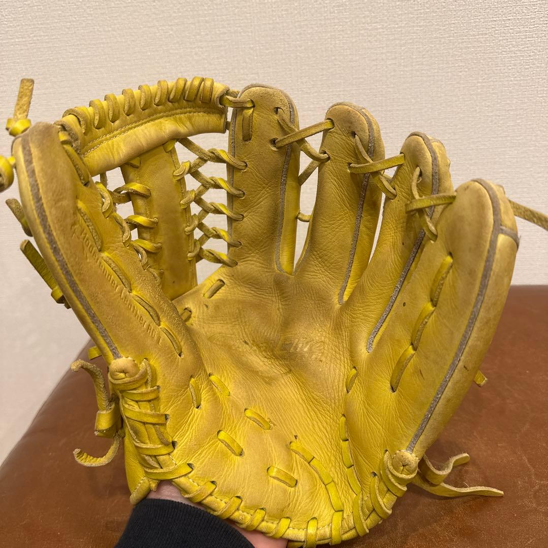 Mizuno Global Elite 軟式グローブ イエロー 少年野球
