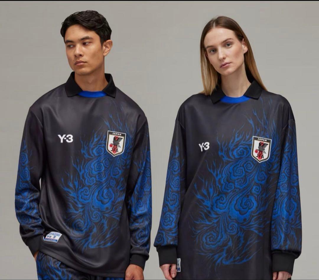 【超希少】Y-3 adidasコラボ 日本代表ユニフォーム 長袖シャツ L 美品