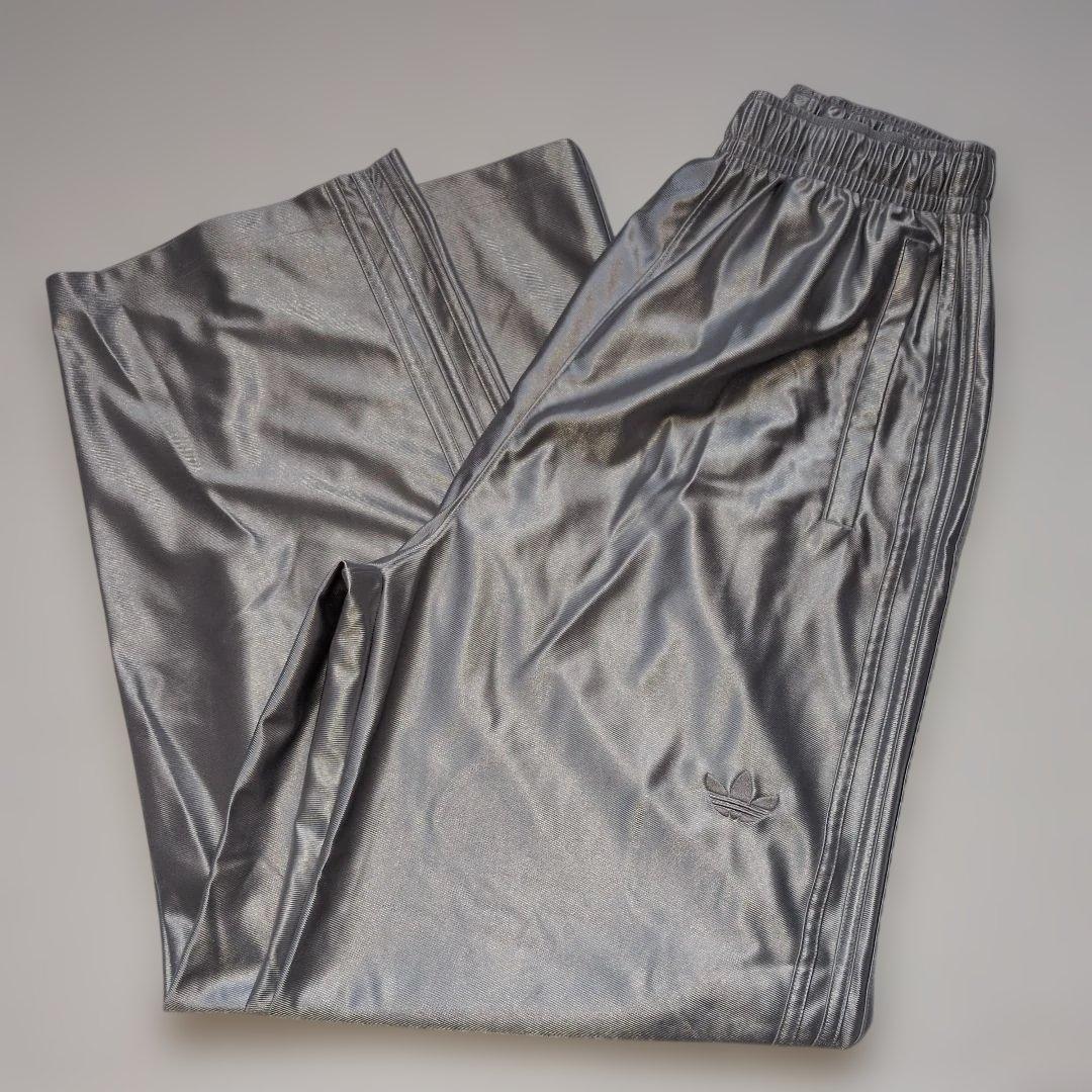 【レア】adidas　シルバートラックパンツ　2XS　トレフォイルロゴ
