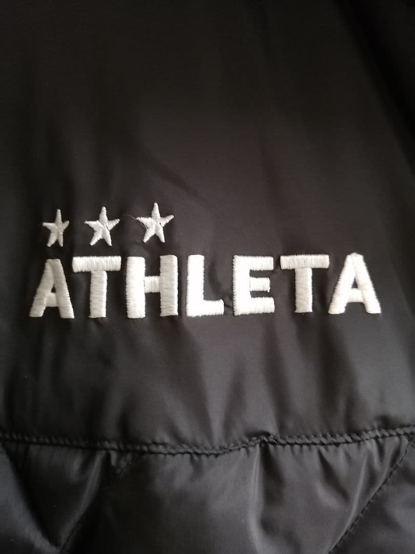 ATHLETA 黒 キルティング ベンチコート　160