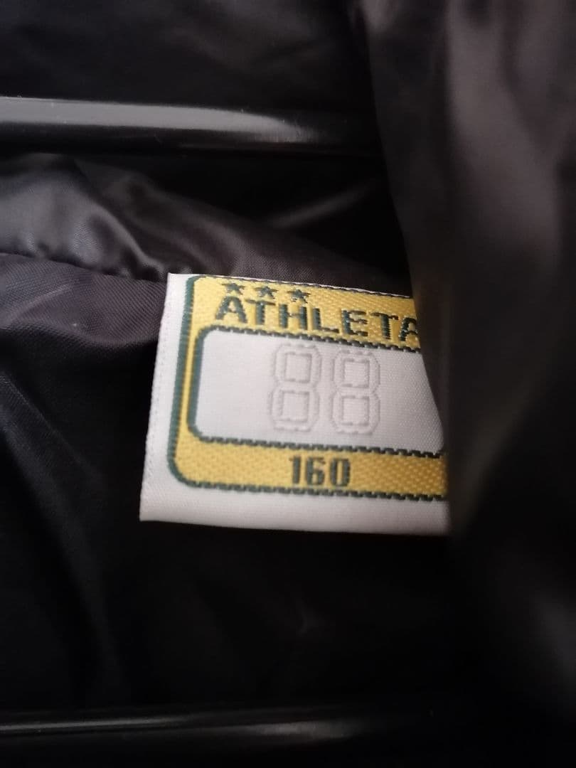 ATHLETA 黒 キルティング ベンチコート　160