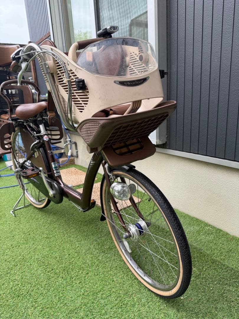 た*お様 引取り限定！ブリヂストン子供乗せ自転車「アンジェリーノ