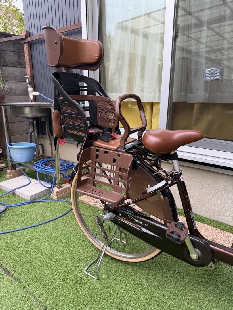 た*お様 引取り限定！ブリヂストン子供乗せ自転車「アンジェリーノ