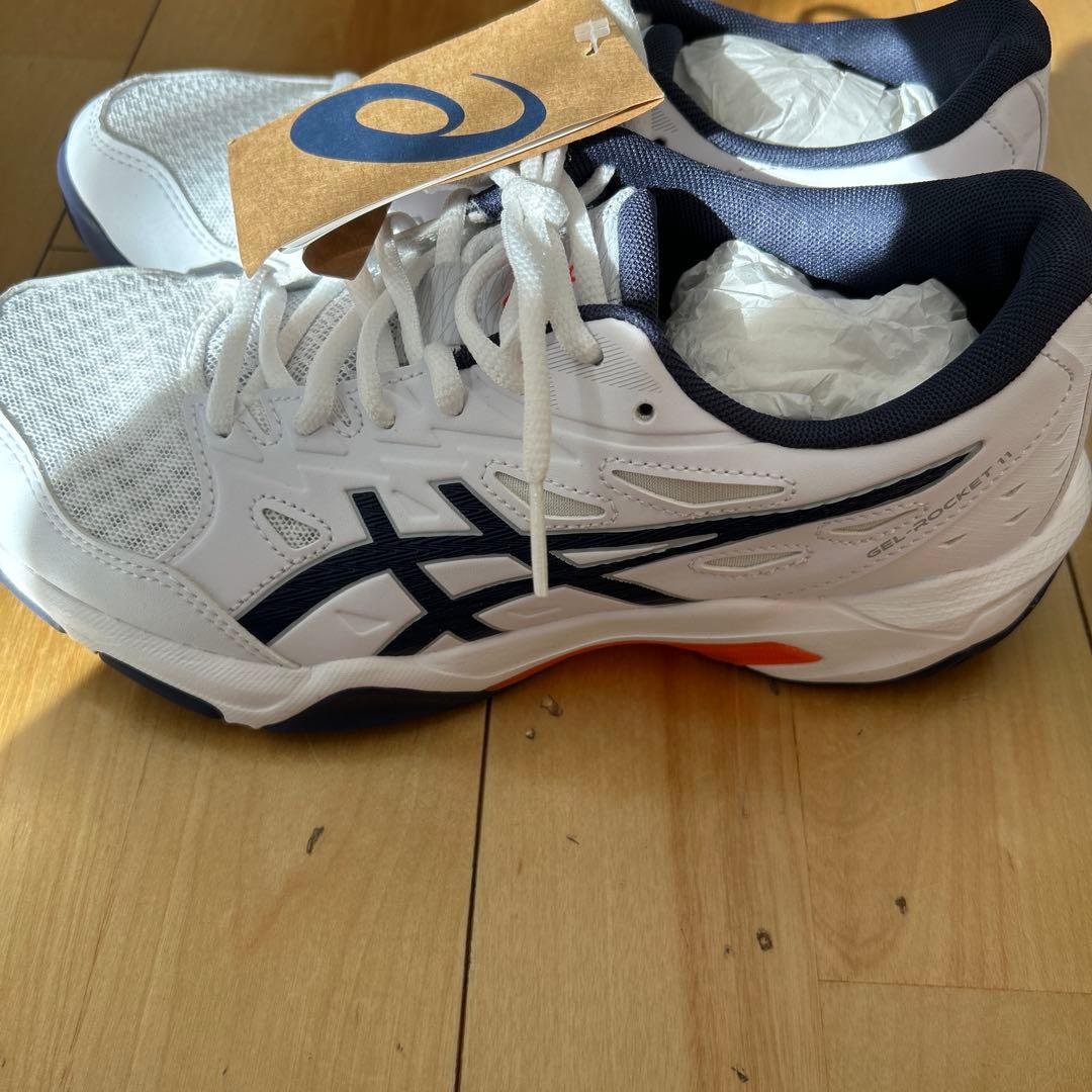 ASICS バレーボールシューズ ホワイト/ネイビー