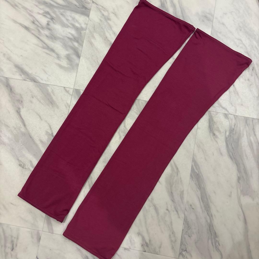UNOA ワインレッド レッグウォーマー