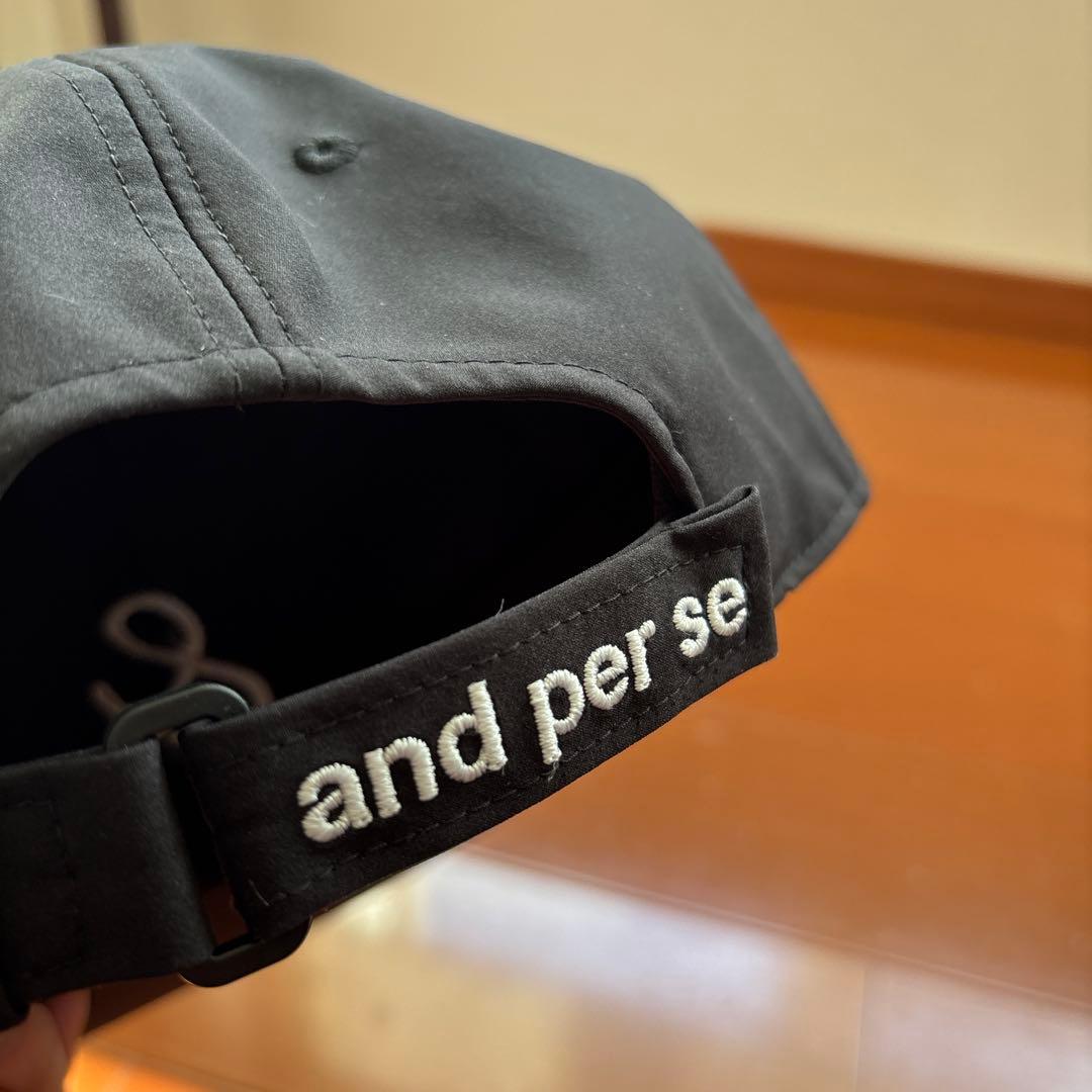 【未使用品】and per se アンパスィゴルフフラットキャップ