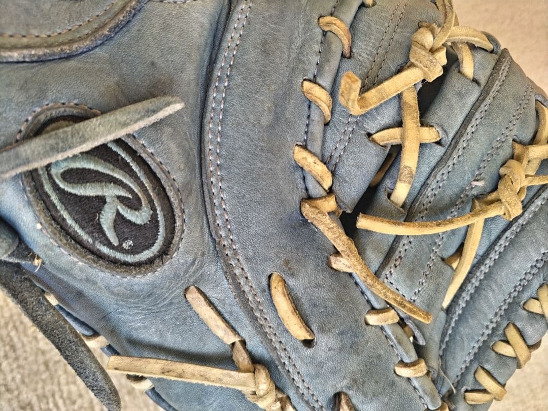 ☆Rawlings☆ ローリングス軟式 ファーストミット(一般用) 青 グローブ