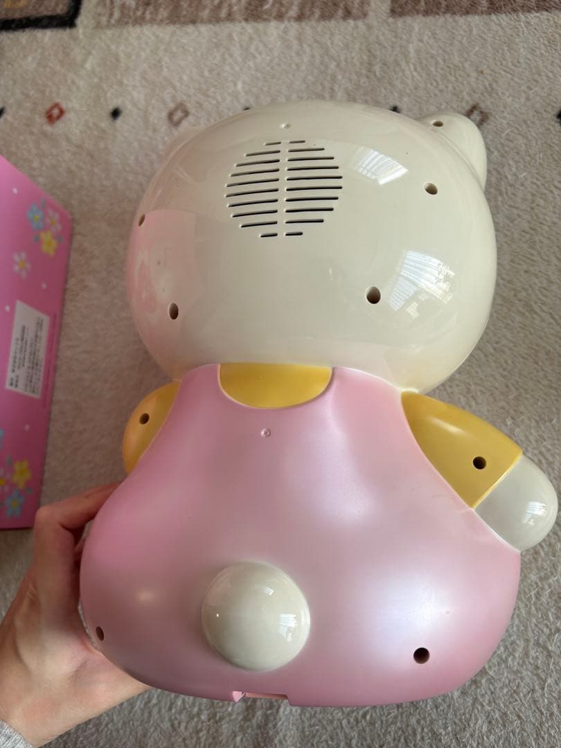値下げ☆ハローキティ 目覚まし時計 レトロ　音声時報クロック 　sanrio