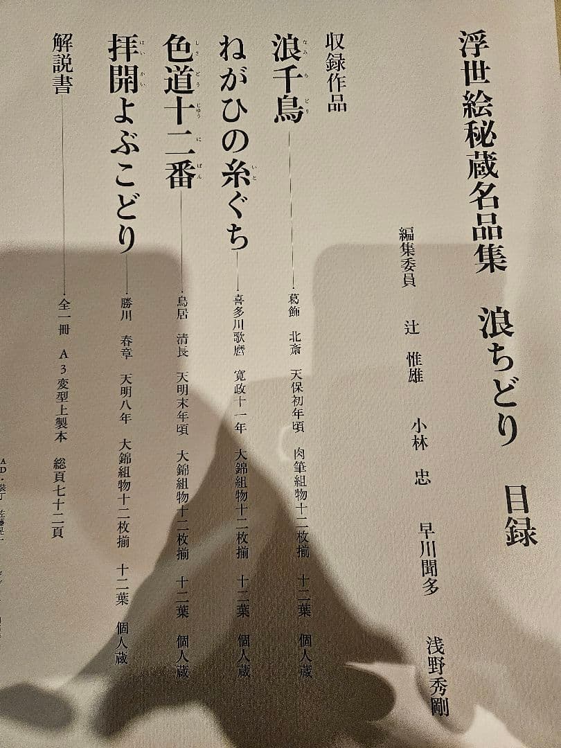 葛飾北斎 最高傑作『浪ちどり』浮世絵秘蔵名品集【定価20万円】珍品