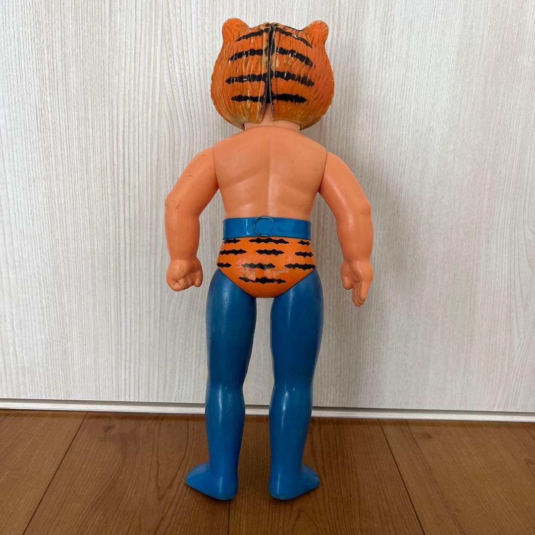 当時物 タイガーマスク ジャンボ ソフビ 梶原一騎 亀マーク