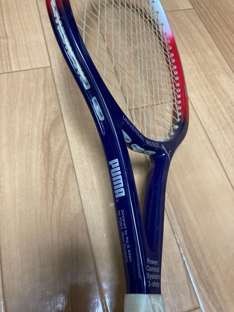 PUMA プーマ ボリスベッカー　硬式テニスラケット　希少　良品　ペプシカラー