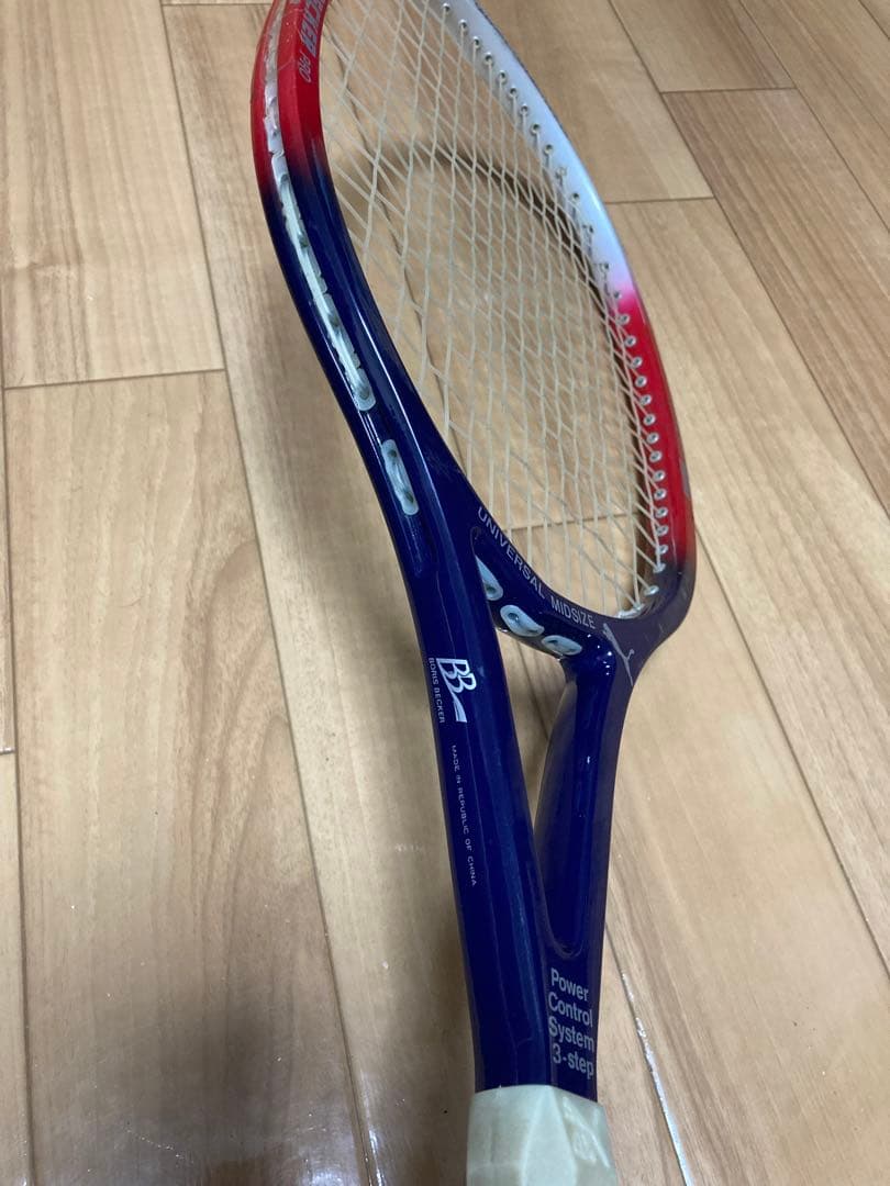 PUMA プーマ ボリスベッカー　硬式テニスラケット　希少　良品　ペプシカラー