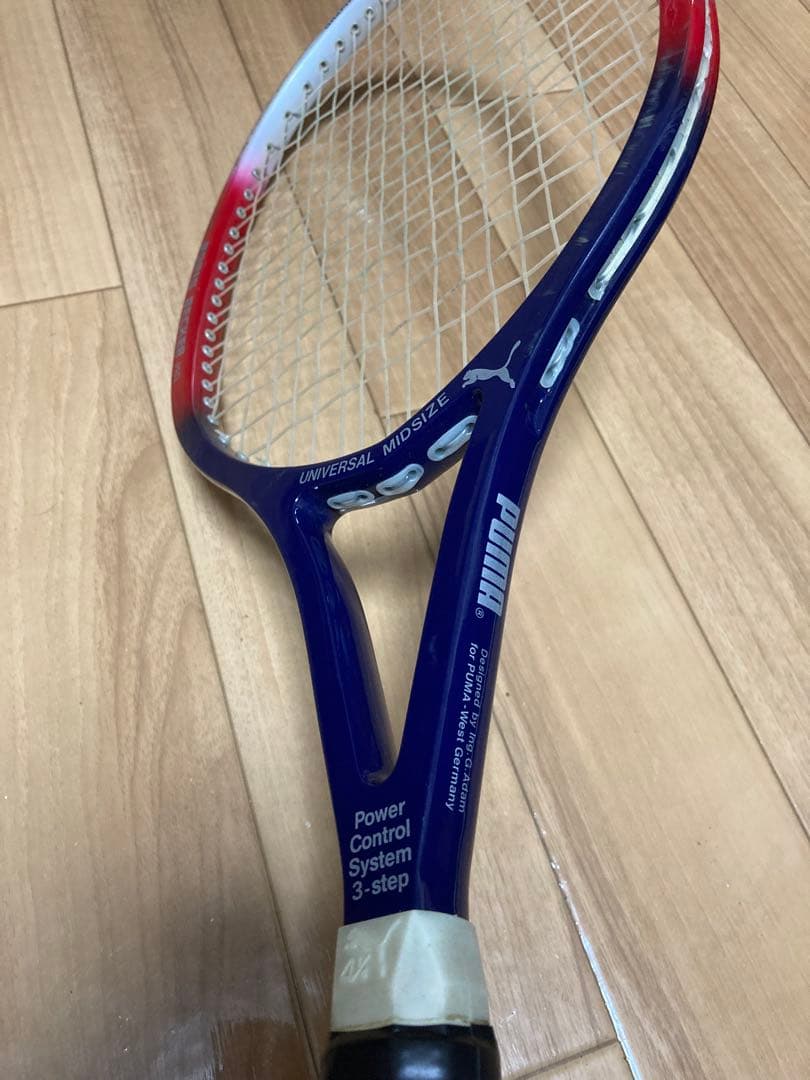 PUMA プーマ ボリスベッカー　硬式テニスラケット　希少　良品　ペプシカラー