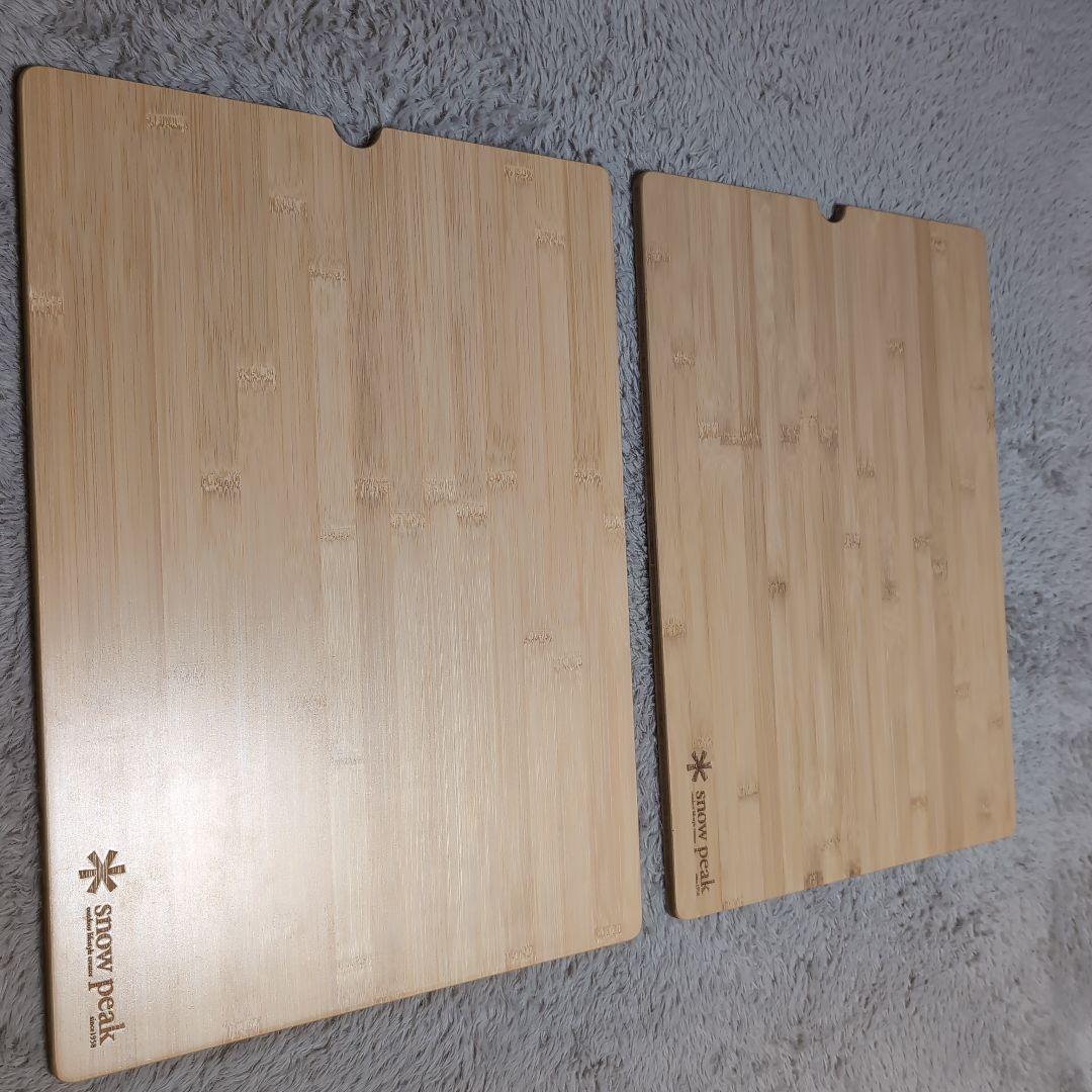 スノーピークウッドテーブルW竹　2枚セット