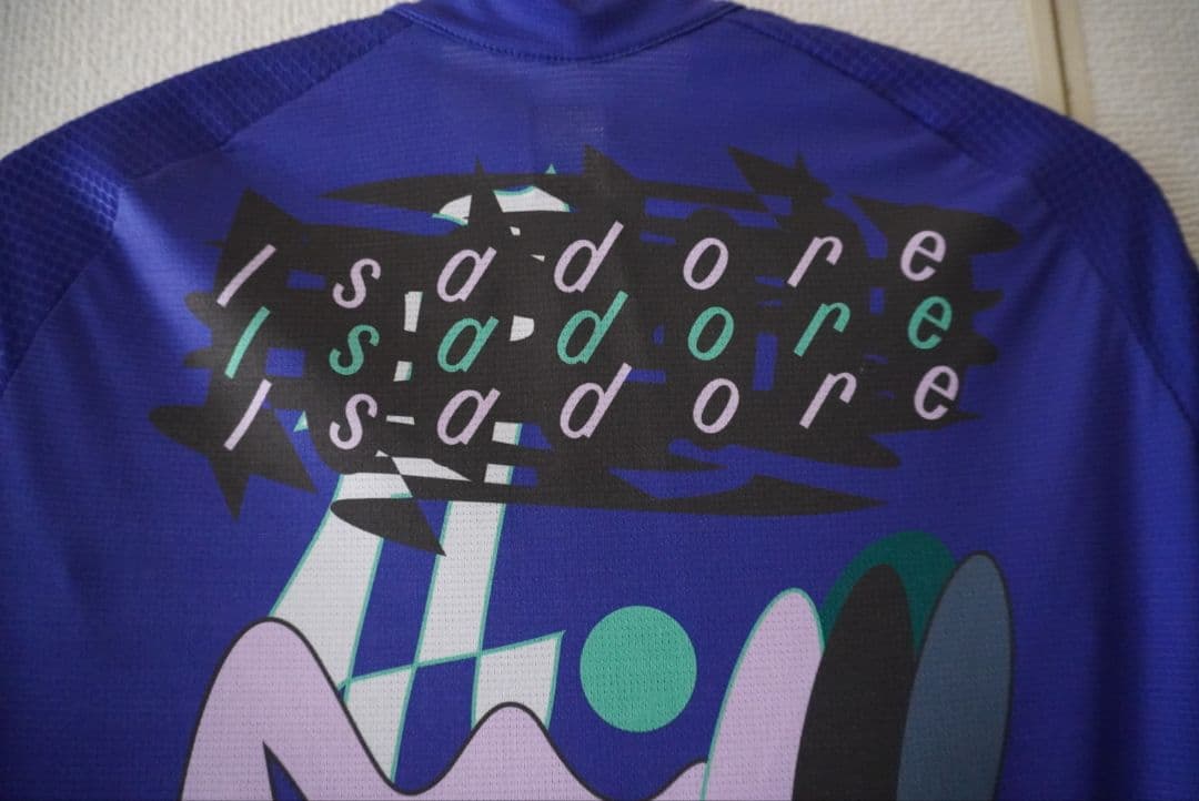 Isadore ほぼ未使用＊サイクルジャージ 半袖 青/紫