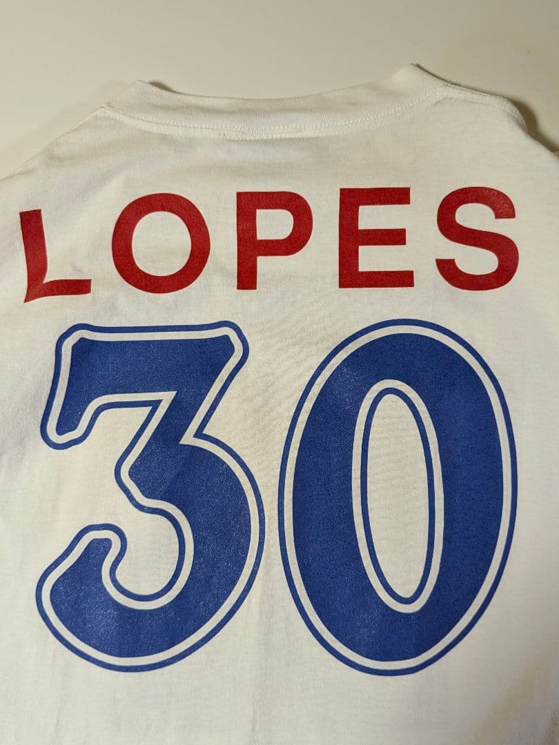 90s 日本製 サッカー日本代表　Ｔシャツ ロペスワグナー　Ｌサイズ　ホワイト