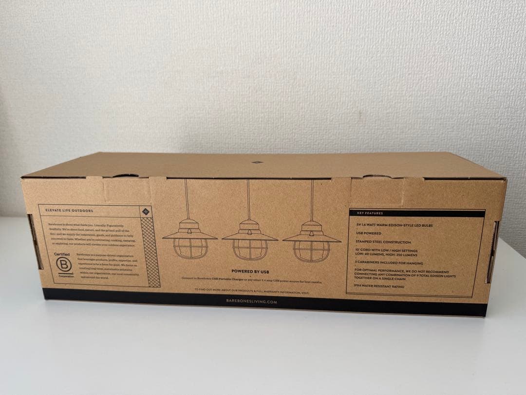 【正規品　新品】Barebones Livingエジソンストリングペンダント