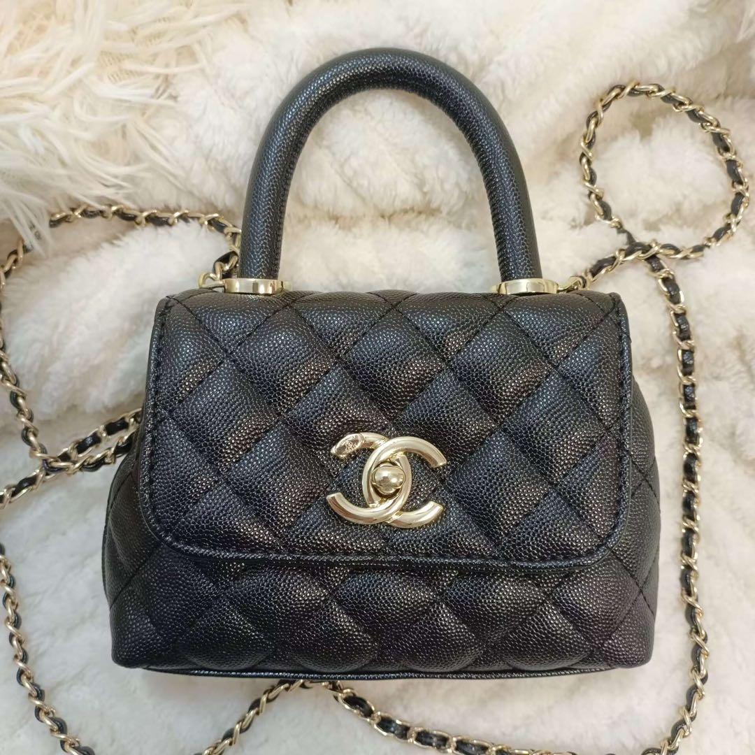 CHANEL ノベルティ ミニ ショルダーバッグ キルティング ブラック