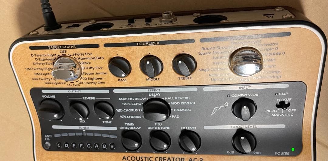 ZOOM AC-3 Acoustic Creator エフェクター