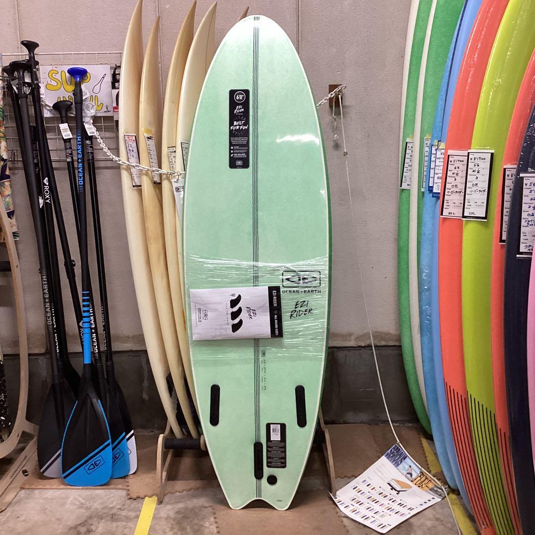 乗り安い新品格安オーシャンアースイージーライダーソフトボードグリーン6'0❣️