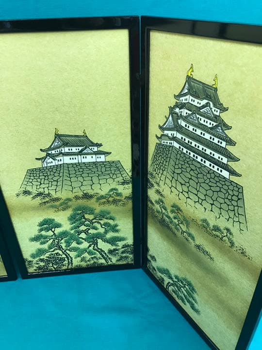 23号 枠屏風 城
